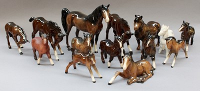 Lot 292 - Beswick Arab and Shetland Mare, together with...