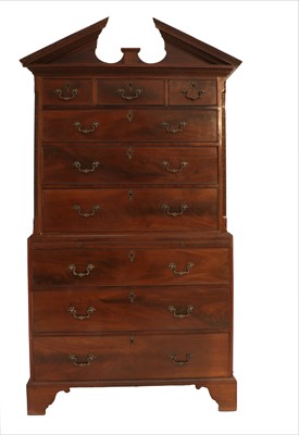 Lot 257 - A George III Chippendale-Style Mahogany Chest...