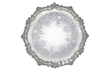 Lot 2320 - A George VI Silver Salver