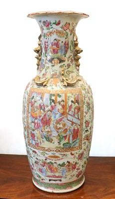 Lot 153 - A Cantonese Porcelain Vase, 19th century, with...