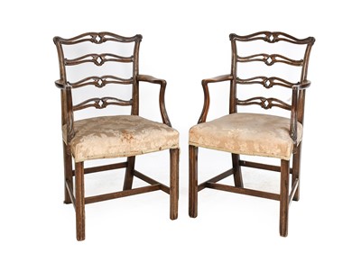 Lot 1389 - A Pair of George III Carved Mahogany...