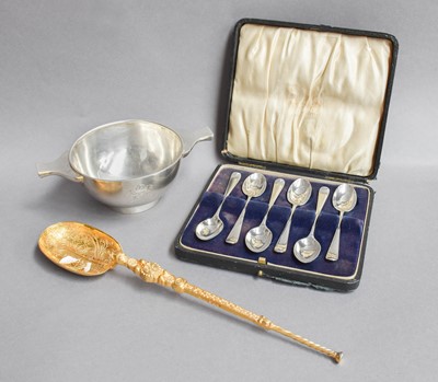 Lot 75 - A Collection of Assorted Silver, comprising a...