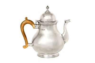 Lot 2216 - A George V Silver Teapot