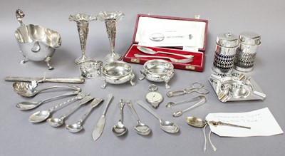 Lot 235 - A Collection of Assorted Silver and Silver...