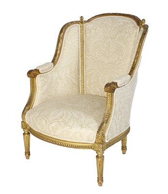 Lot 332 - A Late 19th Century Carved Giltwood Armchair,...