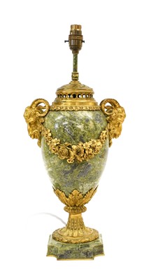 Lot 165 - A French Gilt Metal-Mounted Blue and Green...