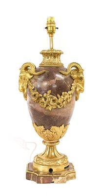 Lot 164 - A French Gilt Metal-Mounted Breche Violette...