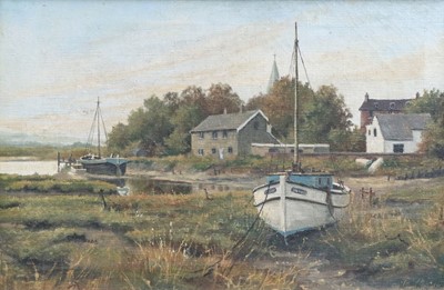 Lot 1113 - James Wright (b.1935) ''The Creek'' Signed,...