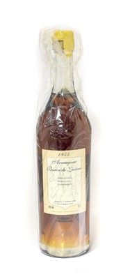 Lot 2128 - Baron de Lustrac 1955 Armagnac (one bottle)