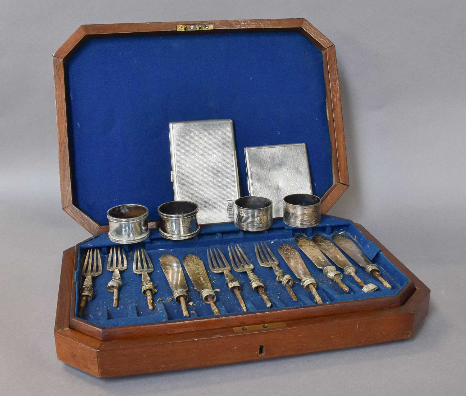 Lot 191 - A Collection of Assorted Silver, including two...
