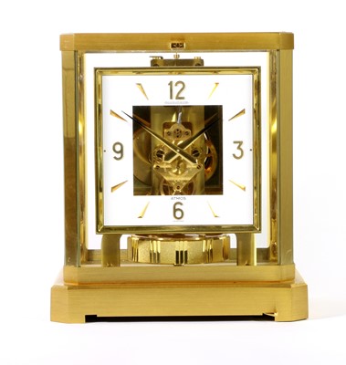 Lot 199 - A Brass Atmos Clock, signed Jaeger LeCoultre,...