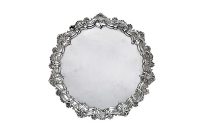 Lot 2191 - A Victorian Silver Salver