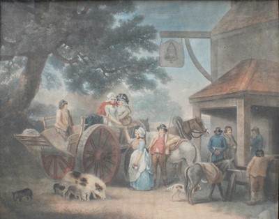 Lot 1019 - J R Smith after G Morland "Feeding the Pigs"  "...