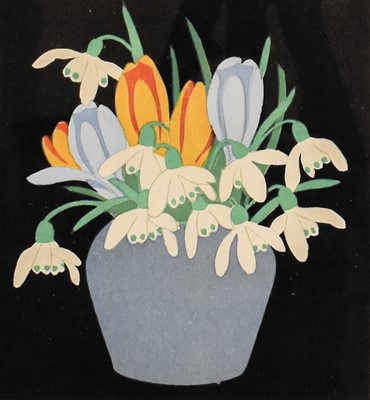 Lot 1051 - John Hall Thorpe (1874-1947) Crocus and Snow...