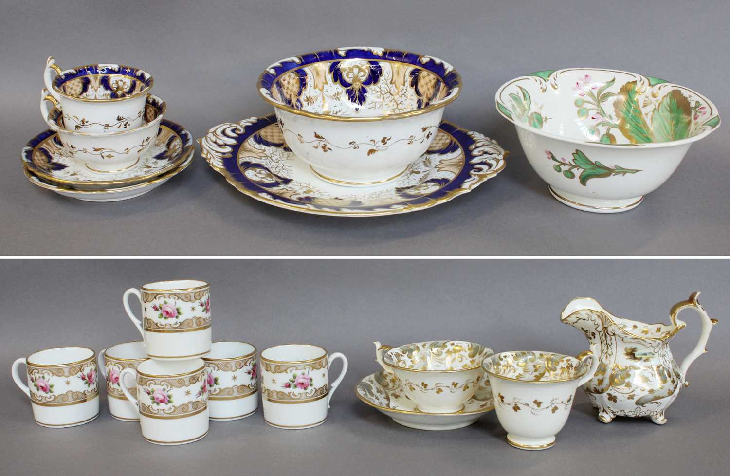 Lot 285 - A Collection of Rockingham Porcelain Teawares,...