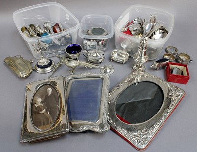 Lot 232 - A Collection of Assorted Silver, Silver Plate...