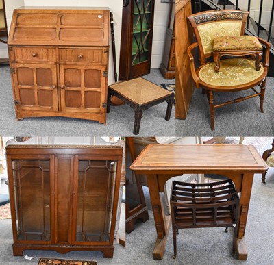 Lot 1222 - A 20th Century Oak Bureau, 87cm by 46cm by...