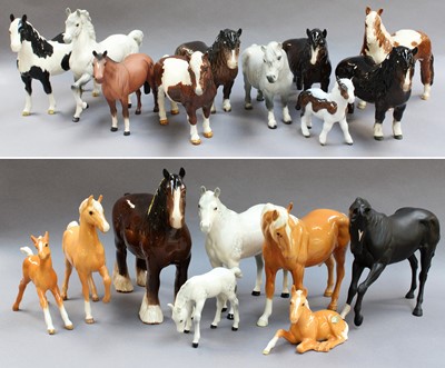 Lot 370 - Beswick Horses, including Shetland Pony...