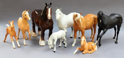 Lot 370 - Beswick Horses, including Shetland Pony...