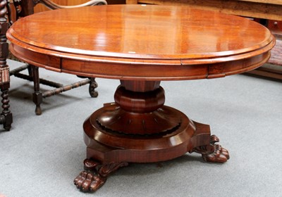 Lot 1369 - A Victorian Mahogany Breakfast Table, the...