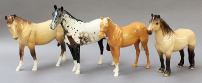 Lot 377 - Beswick Horses, comprising Appaloosa Stallion,...