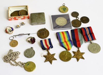 Lot 95 - A Collection of Medals and Coins, including...