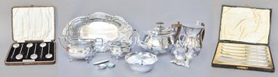 Lot 131 - A Collection of Assorted Silver and Silver...