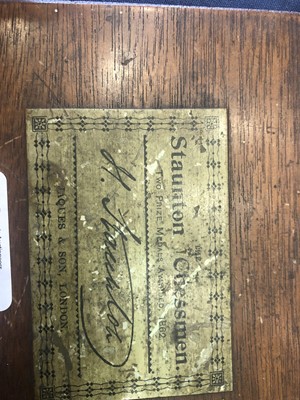 Lot 570 - A Jacques of London Staunton Chess Set, both...