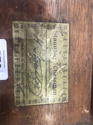 Lot 570 - A Jacques of London Staunton Chess Set, both...