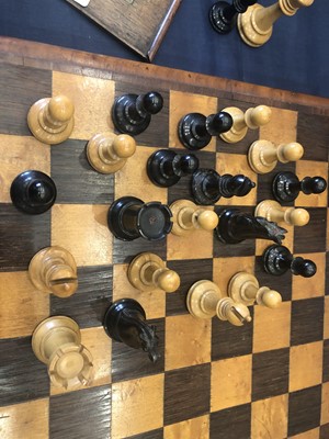 Lot 570 - A Jacques of London Staunton Chess Set, both...