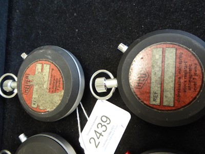 Lot 2439 - Heuer: Five Heuer Split Seconds Stopwatches,...