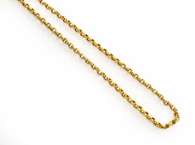 Lot 17 - A 9 Carat Gold Trace Link Chain, length 61cm