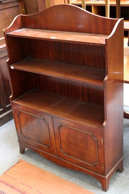 Lot 1312 - A Modern Mahogany Waterfall Bookcase, 84cm by...