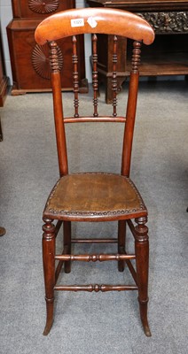 Lot 1322 - A 19th Century Mahogany Child's Correction Chair