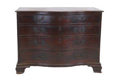 Lot 252 - A George III Mahogany Serpentine Four-Drawer...