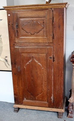 Lot 1410 - A French Oak Two Door Cupboard (Alterations),...