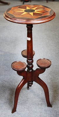 Lot 1380 - A 19th Century Inlaid Tripod Table, the...