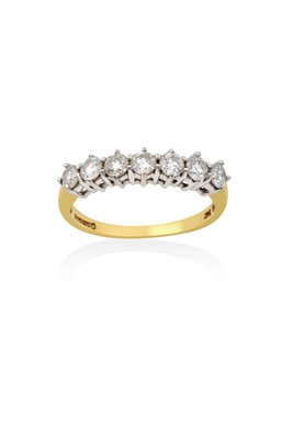 Lot 2099 - An 18 Carat Gold Diamond Seven Stone Ring the...