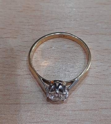 Lot 2082 - A Diamond Solitaire Ring the old cut diamond...