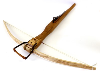 Lot 148 - A Scratch Built Yew Wood Crossbow, with 97cm...