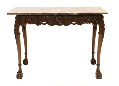 Lot 361 - An Irish George II Style Carved Mahogany and...