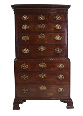 Lot 262 - A George III Chippendale Style Mahogany and...