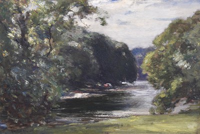 Lot 311 - Owen Bowen ROI, PRCam A (1873-1967) "The River...