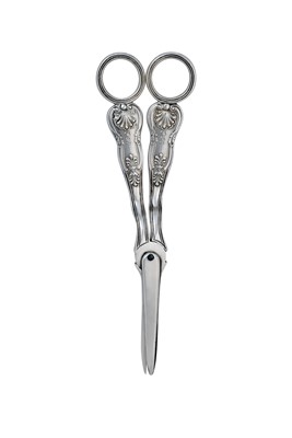 Lot 2216 - A Pair of William IV Silver Grape-Scissors