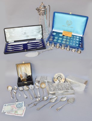 Lot 177 - A Collection of Assorted Silver and Silver...