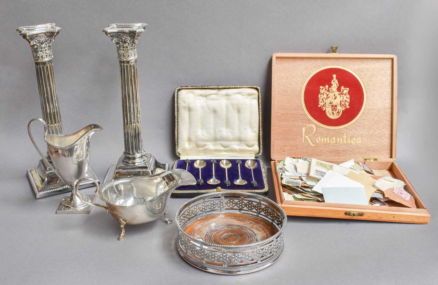 Lot 77 - A Collection of Assorted Silver and Silver...