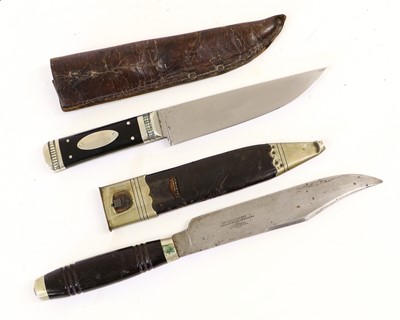 Lot 161 - A Bowie Type Knife, the 14.5cm single edge...