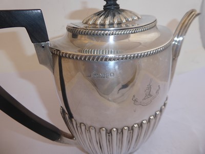Lot 2 - A Four-Piece Victorian Silver Tea-Service, by...