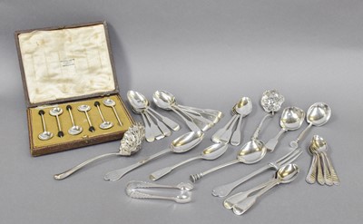 Lot 112 - A Collection of Assorted Silver Flatware,...