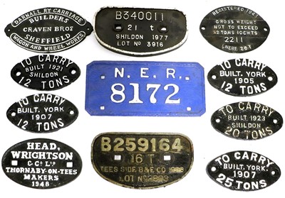 Lot 137 - Cast Iron Railway Plates